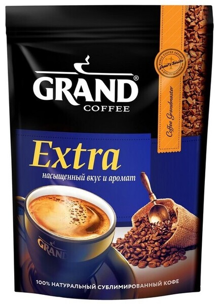 Кофе растворимый сублимированный Гранд Экстра 150г