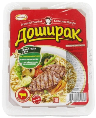 Лапша быстрого приготовления Доширак со вкусом говядины 90 г