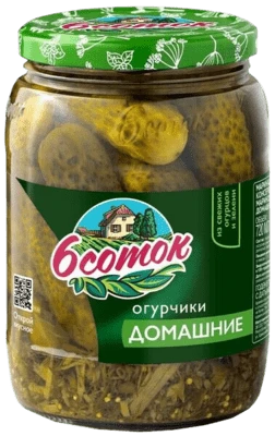 Огурчики Домашние 6 соток 720 мл Десан