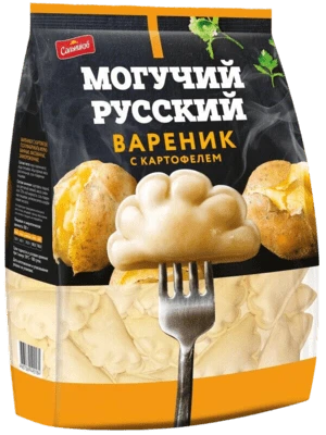 Вареники с картофелем Могучий Русский 900 г Сальников
