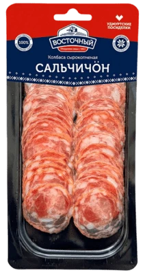 Колбаса сырокопченая Сальчичон 100 г Восточный