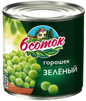 Горошек зеленый 6 соток 425 мл Десан