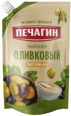 Майонез Оливковый 67% 400 мл Печагин