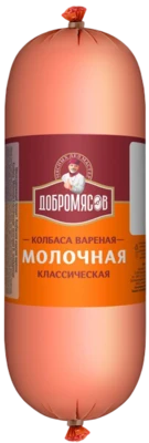 Колбаса вареная Молочная классическая кат. В ~1,4 кг Добромясов