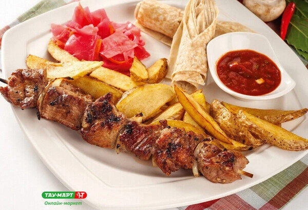 Шашлык с картофелем по-мексикански