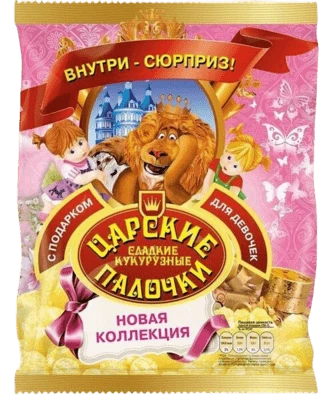 Кукурузные палочки Царские с подарком для девочек 70 г