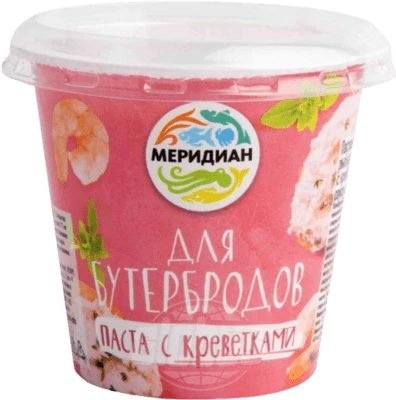 Паста с креветкой для бутербродов 140 г Меридиан
