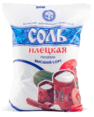 Соль поваренная пищевая молотая Илецкая 1 кг