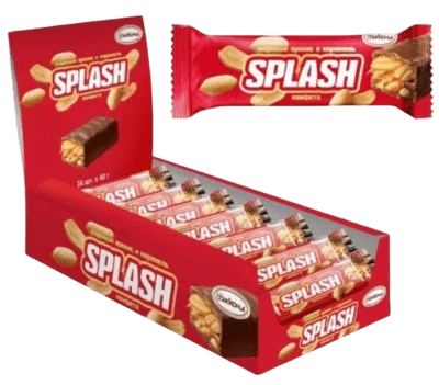 Конфета Splash с жареным арахисом и карамелью 40 г Акконд