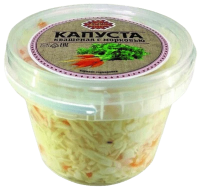 Капуста квашеная с морковью 900 г Дары Удмуртии