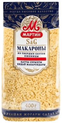 Макароны Скобочки 400 г Мартин