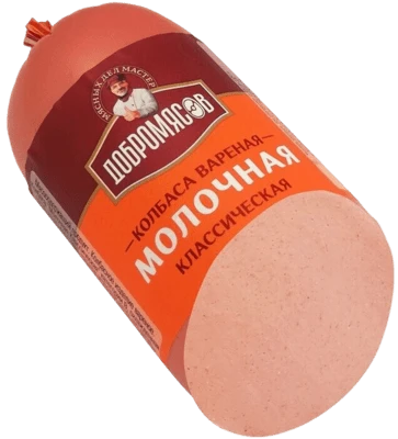 Колбаса вареная Молочная классическая кат. В ~1,4 кг Добромясов