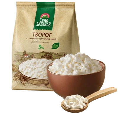 Творог 5% 500 г Село Зелёное