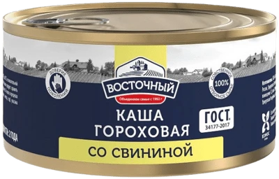 Каша гороховая со свининой 325 г Восточный