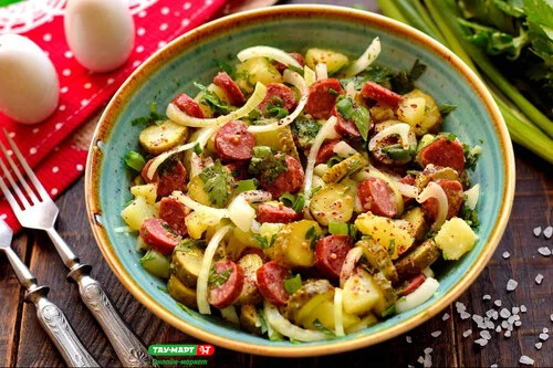 Салат с картофелем «Немецкий»