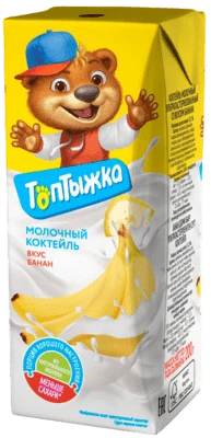 Коктейль молочный банановый 3,2% 200 г Топтыжка