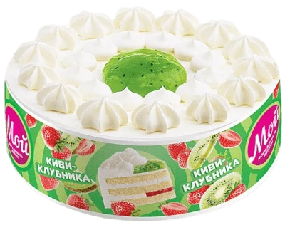 Торт замороженный Киви-клубника 650 г Мой