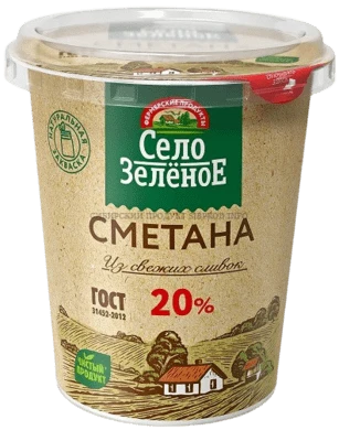 Сметана 20% 300 г Село Зелёное