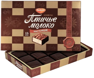 Набор конфет Птичье молоко со сливочно-ванильным вкусом 200 г Рот фронт