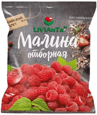 Малина замороженная 250 г ЛиВиАнТа
