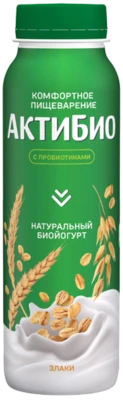 Биойогурт питьевой со злаками 1,6% 260 г АктиБио