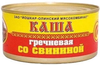 Каша гречневая со свининой №8 325 г Йола