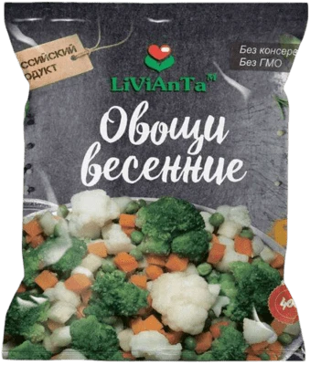 Овощи весенние замороженные 400 г ЛиВиАнТа