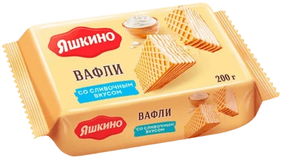 Вафли Яшкино сливочные 200 г