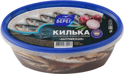 Килька пряного посола Ленинградская обыкновенная 400 г Балтийский берег