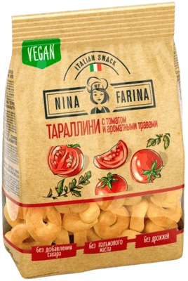 Тараллини с томатом и ароматными травами 180 г Nina Farina