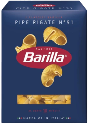 Макаронные изделия Barilla Пипе Ригате №91 из твердых сортов пшеницы 450 г