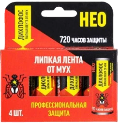 Липкая лента от мух Дихлофос Нео 4 шт.