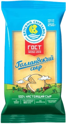 Сыр Голландский 45% 200 г Кезский сырзавод
