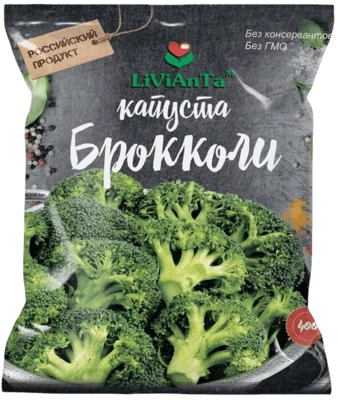 Капуста Брокколи замороженная 400 г ЛиВиАнТа