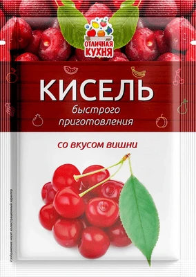 Кисель быстрого приготовления со вкусом вишни 30 г Отличная Кухня