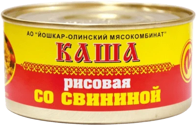 Каша рисовая со свининой №8 325 г Йола