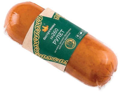 Рулет из мяса птицы копчено-вареный Халяль ~500 г Пестречинка