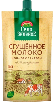 Молоко цельное сгущенное с сахаром 8,5% 270 г Село Зелёное