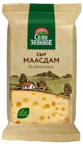 Сыр Маасдам 45% 180 г Село Зелёное