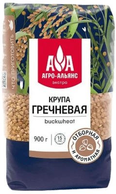 Крупа гречневая 900 г Агро-Альянс