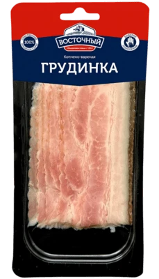 Грудинка из свинины копчено-вареная кат. В 100 г Восточный