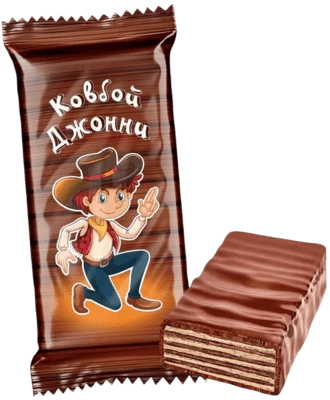 Конфеты вафельные с кремовой начинкой Ковбой Джонни 500 г Невский кондитер