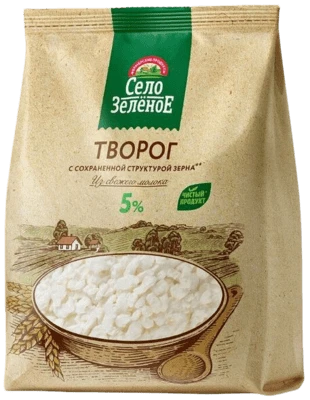 Творог 5% 500 г Село Зелёное