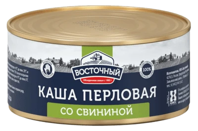 Каша перловая со свининой 325 г Восточный