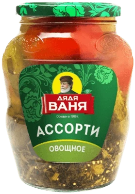 Ассорти овощное маринованное (огурцы и томаты) 680 г Дядя Ваня