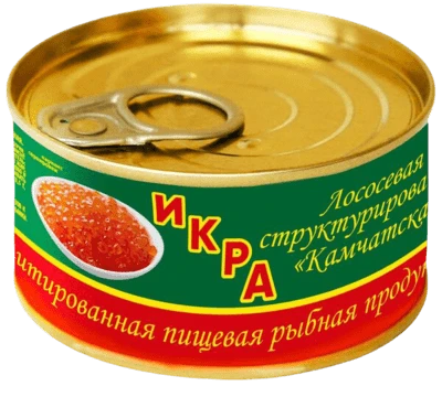 Икра лососевая структурированная Камчатская 120 г Лунское море