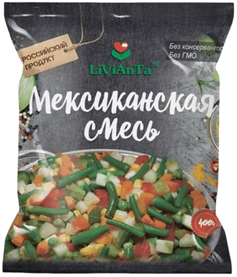 Мексиканская смесь замороженная 400 г ЛиВиАнТа