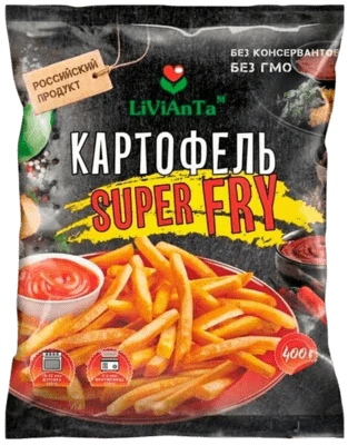 Картофель фри замороженный 400 г ЛиВиАнТа