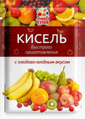 Кисель быстрого приготовления плодово-ягодный 30 г Отличная Кухня