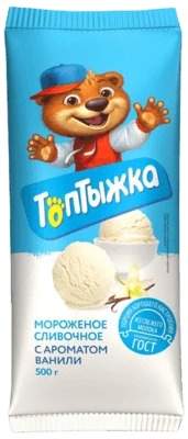 Пломбир ванильный 12% 500 г Топтыжка
